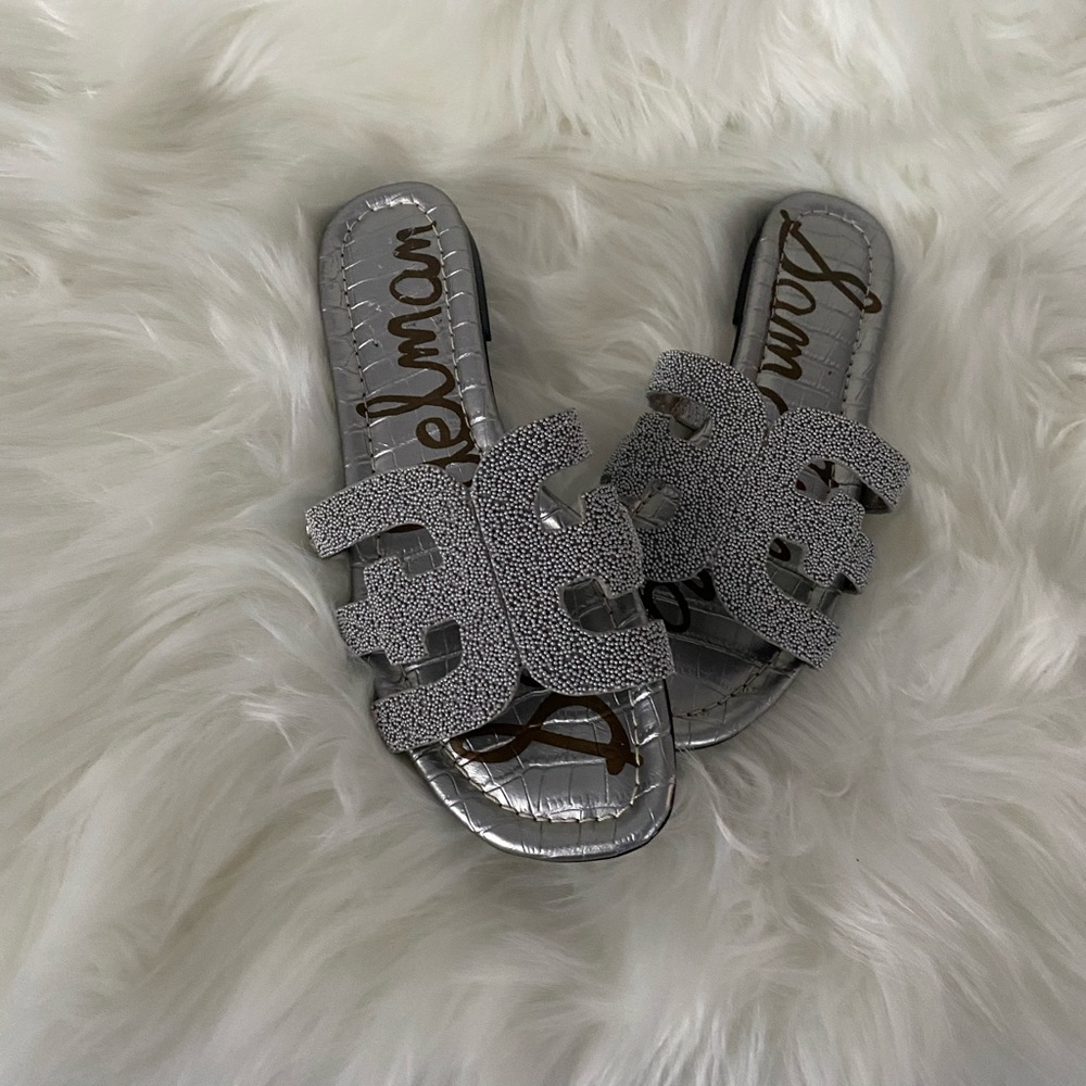 Grey sandals